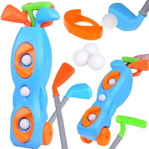 Mini Golf Set with Rolling Storage: Complete set with clubs, balls, and cart - Outdoor Skill Game