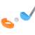 Mini golf set club and ball