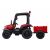 Elektromos traktor pótkocsival piros színben 187 x 80 x 102 cm 94898808