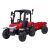 Elektromos traktor pótkocsival piros színben 187 x 80 x 102 cm 94898808