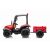 Elektromos traktor pótkocsival piros színben 187 x 80 x 102 cm 94898808