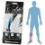 XQ Max Kinesiology Tape for ankle and calf, packaging with application area highlighted