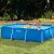 Intex rectangular metal frame pool in use with family