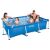 Intex rectangular metal frame pool in use with family