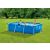 Intex rectangular metal frame pool in use with family in garden