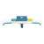 Bestway Aquabroom pool brush, teal blue brush with white bristles, packaging