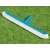 Bestway Aquabroom pool brush, teal blue brush with white bristles, on grass
