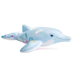 Jucărie gonflabilă delfin albastru 175 x 66 cm intex 58535 94902758 Saltele pentru plaja