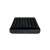 Intex inflatable mattress with built-in pump for two people, black, side view