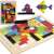Kruzzel Wooden Intelligence Tetris Puzzle, 40 pieces, colorful, wooden, for kids, educational toy
