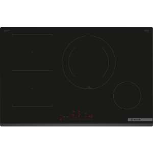 Индукционен плот Bosch Serie 6 PVS831HC1E 80cm черен, изглед отгоре - Bosch