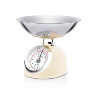 ETA Storio kitchen scale in cream color with a stainless steel bowl - Kitchen Scale