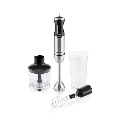 Hyundai HB1000 kézi botmixer szett, 1000W, aprítóval, habverővel és pohár