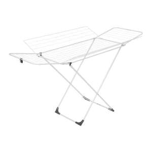 Velkea H300 fekete ruhaszárító, összecsukható, fém, fehér, beltéri és kültéri használatra - Velkea