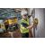 DeWalt DCE089D1G18 12-18V Cordless Green Beam 3-Line Laser Level in use for wall alignment