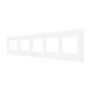 LUXION Ötös Kristályüveg Sorolókeret, 5x dugaljhoz-konnektorhoz-csatlakozó aljzathoz, kapcsolókhoz