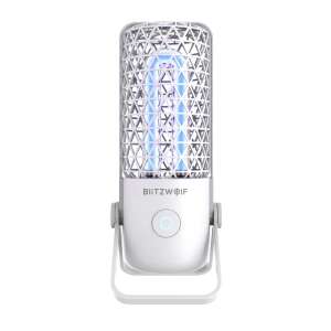 BlitzWolf BW-FUN4 UV és ózon sterilizáló lámpa, fehér, hordozható, 700 mAh akkumulátor - BlitzWolf