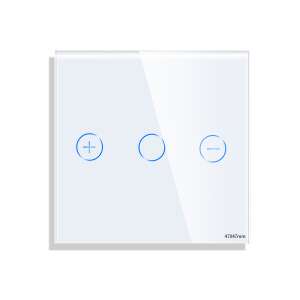 LUXION Érintőkapcsoló Dimmer - Üveg Panel - 47x47 mm