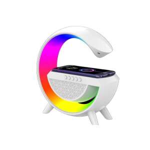 Blackbird BH1513 Bluetooth-Lautsprecher mit kabellosem Laden, LED-Leuchten, weiß - Audio