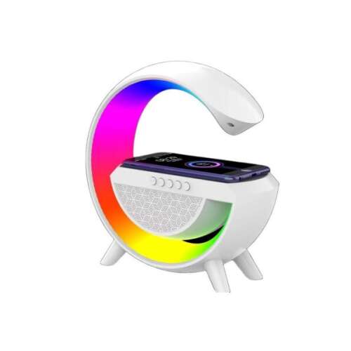 Blackbird bluetooth hangszóró, vezeték nélküli telefontöltés, led-es, fehér BH1513