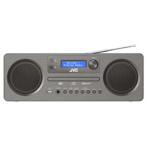 JVC RD-E861B-DAB rádió CD lejátszóval, Bluetooth-tal és DAB+ tunerrel, szürke - JVC