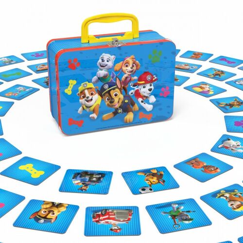 Nickelodeon Paw Patrol igra memorije u limenoj kutiji s kartama