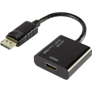 Renkforce DisplayPort - HDMI átalakító adapter, fekete, aranyozott csatlakozókkal - Renkforce
