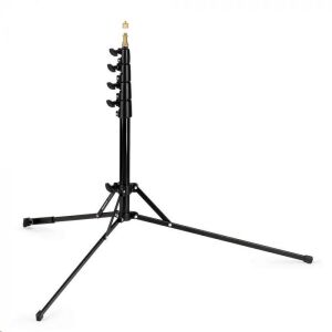 Czarny statyw oświetleniowy Manfrotto Nano Plus - Statyw