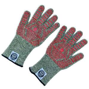 Milestone66 Green-Red Aramid Grill-BBQ Glove 94938175 - Oven Mitt