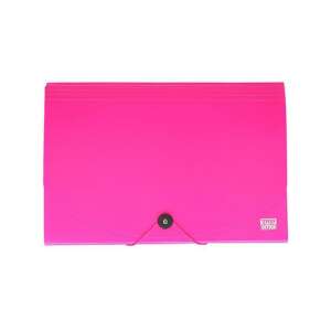 Dosar Spirit A4 cu 12 buzunare, roz neon - Huse de protecţie acte