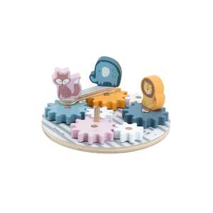 PolarB Holzspielzeug mit Zahnrädern, Fuchs, Elefant und Löwe - Babywalker, Lauflernhilfen und Entwicklungsspiele für Kleinkinder