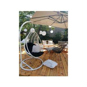Bellissimo Függőszék - Szürke Rattan - Fehér Váz 94939498