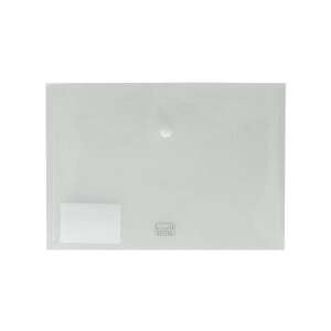 Dosar transparent din plastic A5 cu închidere cu buton, perfect pentru organizarea documentelor, chitanțelor și hârtiilor importante. - Huse de protecţie acte