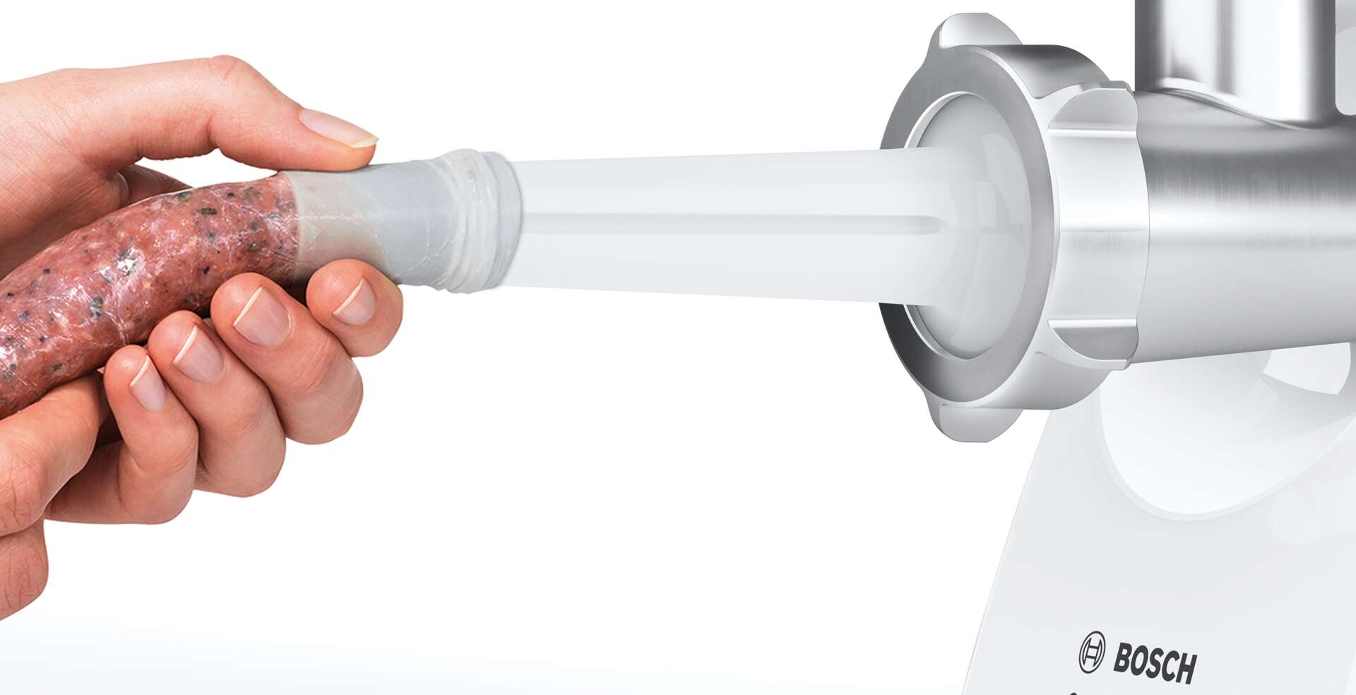 Bosch Húsdaráló, CompactPower, 2000 W, Fehér, Fekete, MFW3X15B