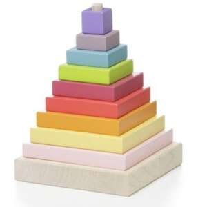 Cubika Piramis 9 darabos fa építõjáték 94954477 Fa építőjáték