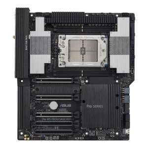 ASUS Pro WS TRX50-SAGE WIFI AMD TRX50 Socket sTR5 SSI CEB motherboard, front view - Motherboard