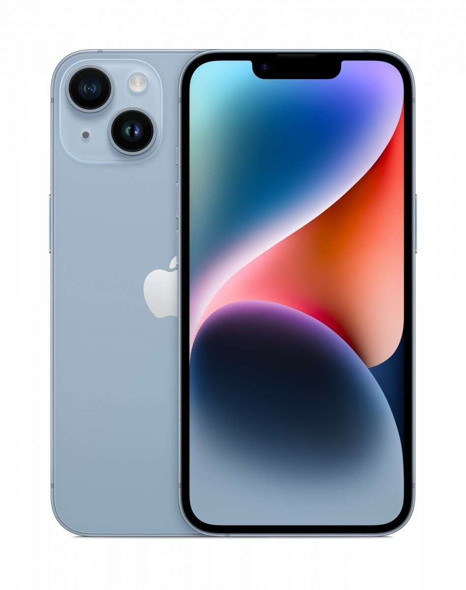 Apple mpvn3px/a iphone 14 15,5 cm (6.1") dual sim ios 16 5g 128 gb kék