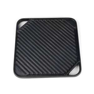 Milestone66 Double-Sided Cast Iron Griddle 26x26 cm 94963251 - Garden Grill, BBQ Accessory