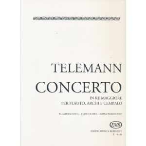 Georg Philipp Telemann: Concerto D-dúr - fuvolára, zongorakísérettel 136099122 - Művészet & Építészet