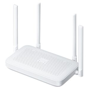 Router Xiaomi AX1500 Wi-Fi 6, Biały, zbliżenie, widok pod kątem - Router Wi-Fi, adapter