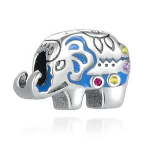 Pandora stílusú ezüst charm - Elefánt 94966813 Nőknek