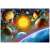 Castorland 500 piece Outer Space puzzle, completed puzzle showing planets and stars