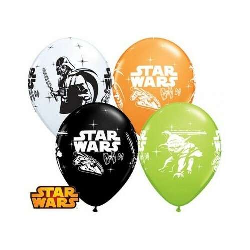 4 db Star Wars latex lufi szett, Darth Vader, Yoda és Star Wars logóval