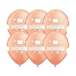 Qualatex Ballagási Lufi - Rózsaszín - 11 inch