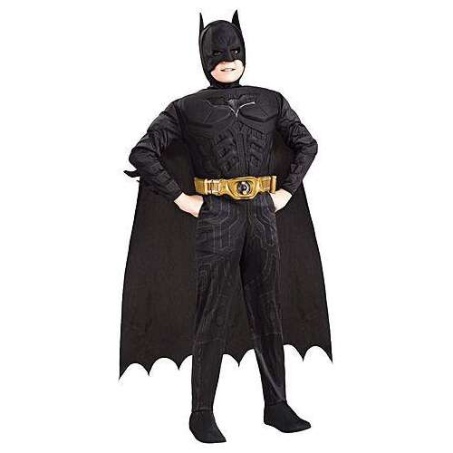 Batman jelmez gyerekeknek, L méret, 8-10 éves korig, tartalmazza az overált, a köpenyt, a maszkot, az övet és a csizmaszárakat