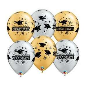 Ballagási Lufi - Ezüst & Arany - 28 cm