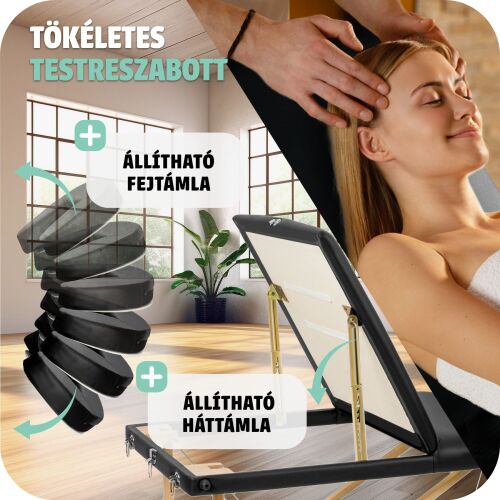 TecTake - 3 Zónás Masszázságy - Összecsukható 131662176