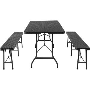 TecTake Folding Camping Table Set