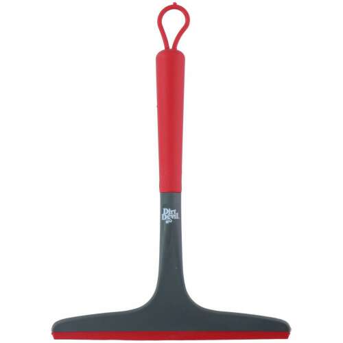 Dirt Devil ablaktörlő csúszásgátló fogantyúval, piros és szürke
