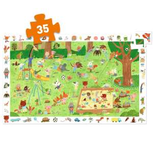 Djeco Megfigyelő puzzle Kis barátok kertje 35 darabos kirakott puzzle - Puzzle & Kirakó